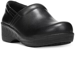 Dr. Scholl's Dynamo Black Leather clogs
